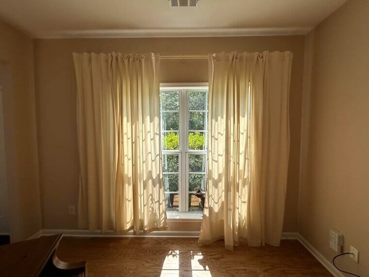 Floating Curtains Be Gone