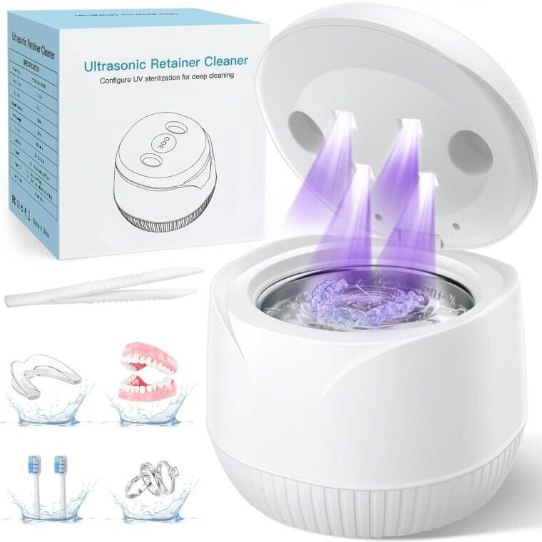 Dental Cleaner Machine: Ultrasonic & UV Tech for Fresh Retainers - Enjoy 40% Off!