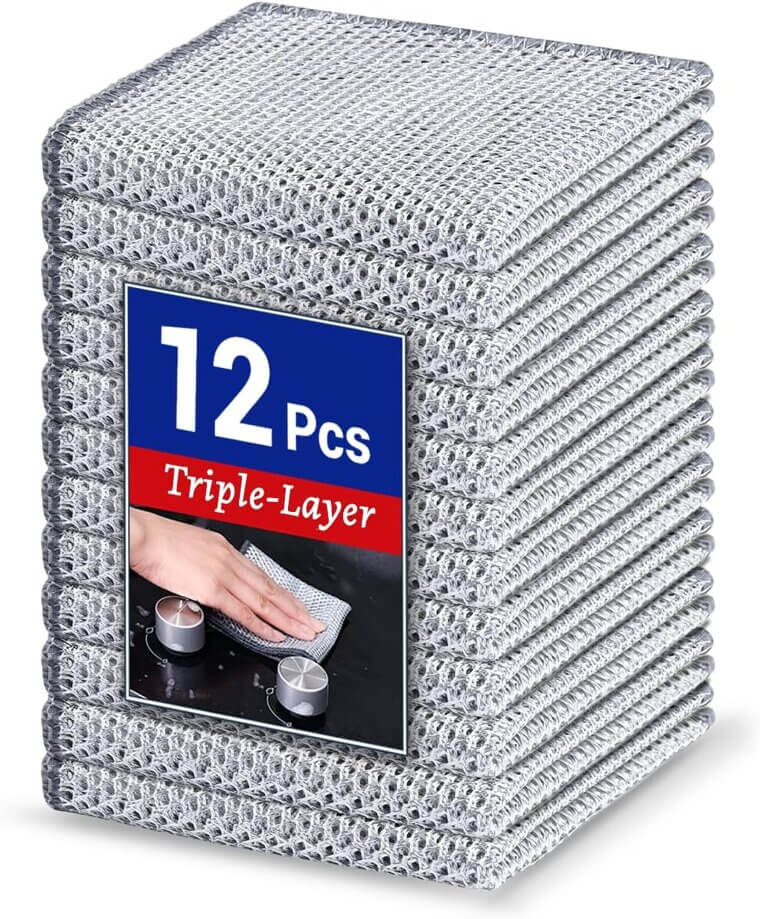 Steel Wire Dishcloths - Non-Scratch & Odor-Free Cleaning Essential - Don’t Miss the 14% Discount!