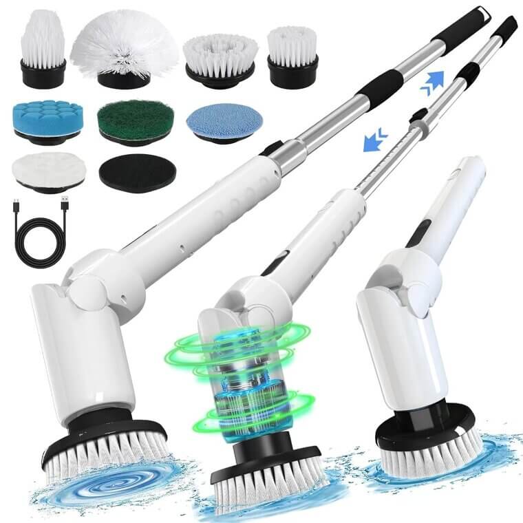 Electric Spin Scrubber: Ultimate Cleaning Power for Home & Car - Now 22% Off!