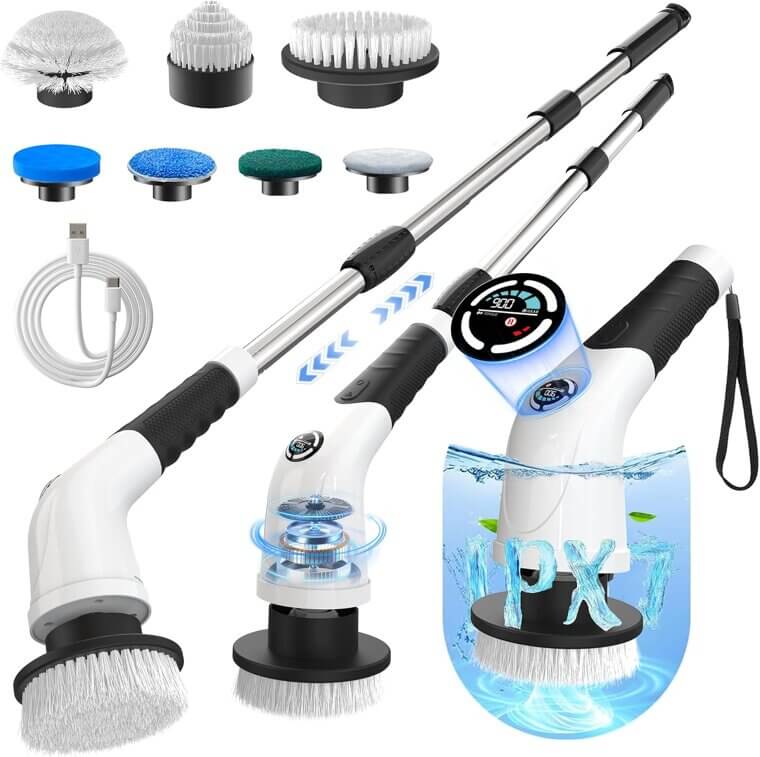 Electric Spin Scrubber: Cordless Cleaning Power for Every Surface - Now 22% Off!