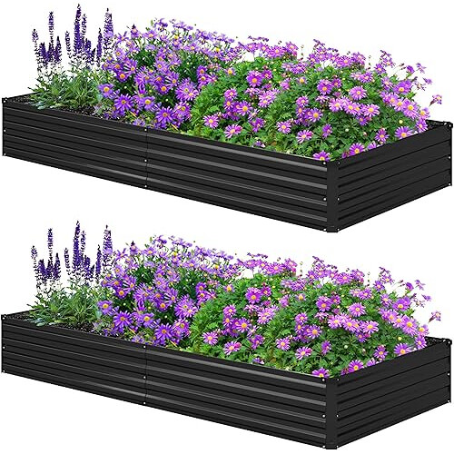 Spacious Metal Garden Bed Kit that Maximizes Your Growing Area. 