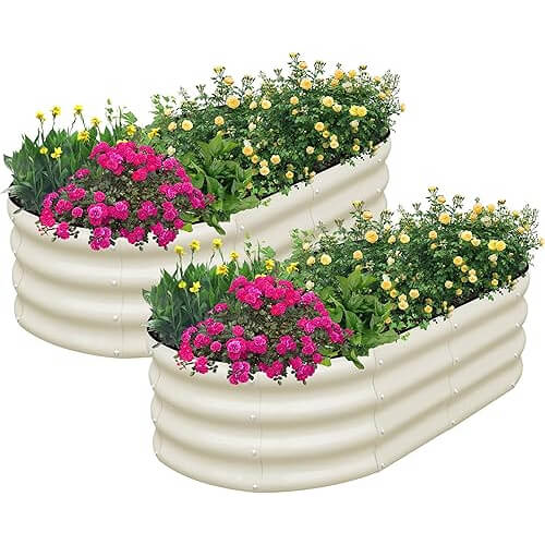 Elegant Oval Garden Bed Set that Transforms Your Outdoor Space. Now 12% Off!