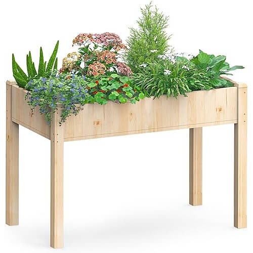 Premium Elevated Garden Planter that Makes Gardening Effortless. 