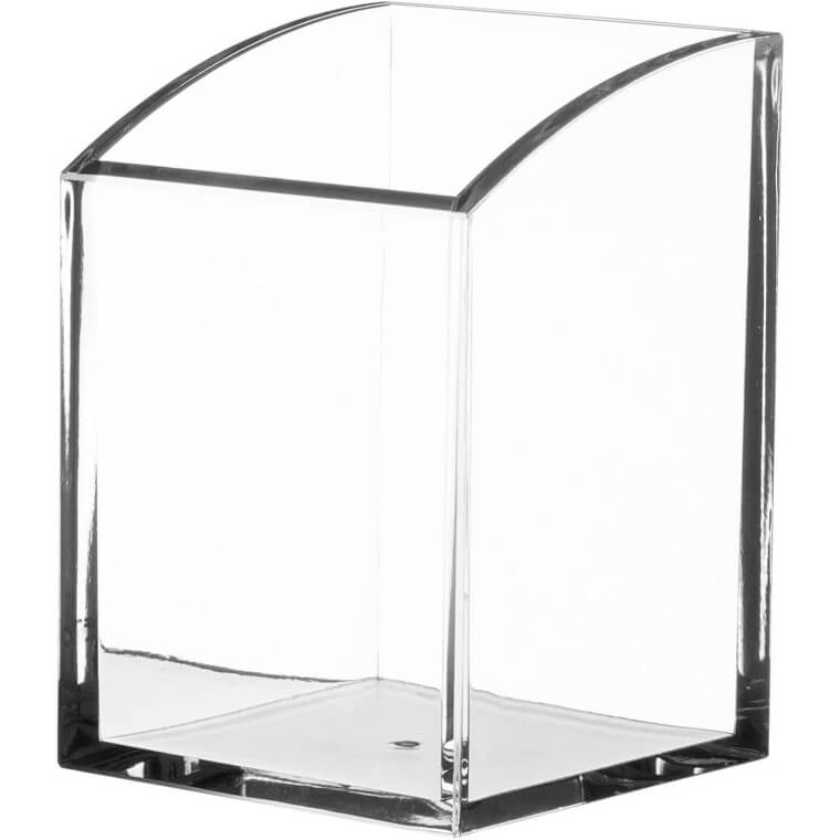 Acrylic Pen Cup - Stylish Desk Organizer with Clear View 