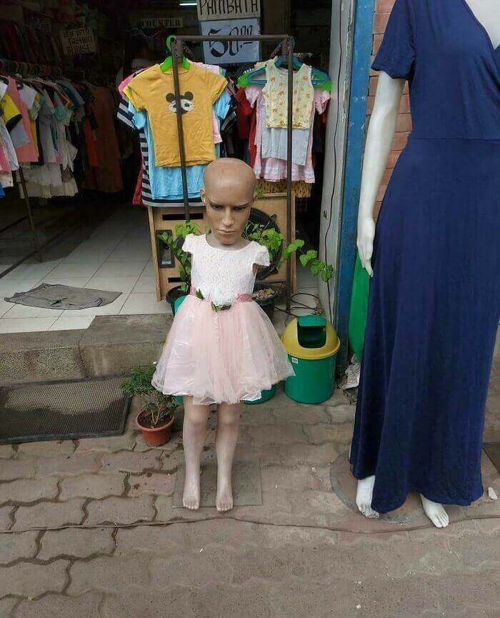 Someone Assembled This Mannequin Before Having Coffee