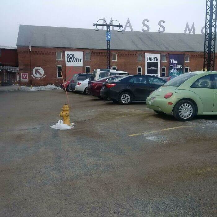 How Many Cars Have Been Dented On This Hydrant?