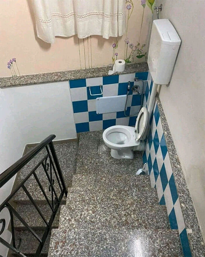 That Would Be A Lovely Surprise To Walk Downstairs And See Someone On The Toilet