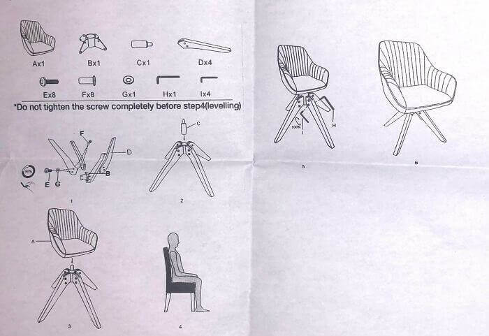 Assemble This Chair And Then Sit On Another Chair