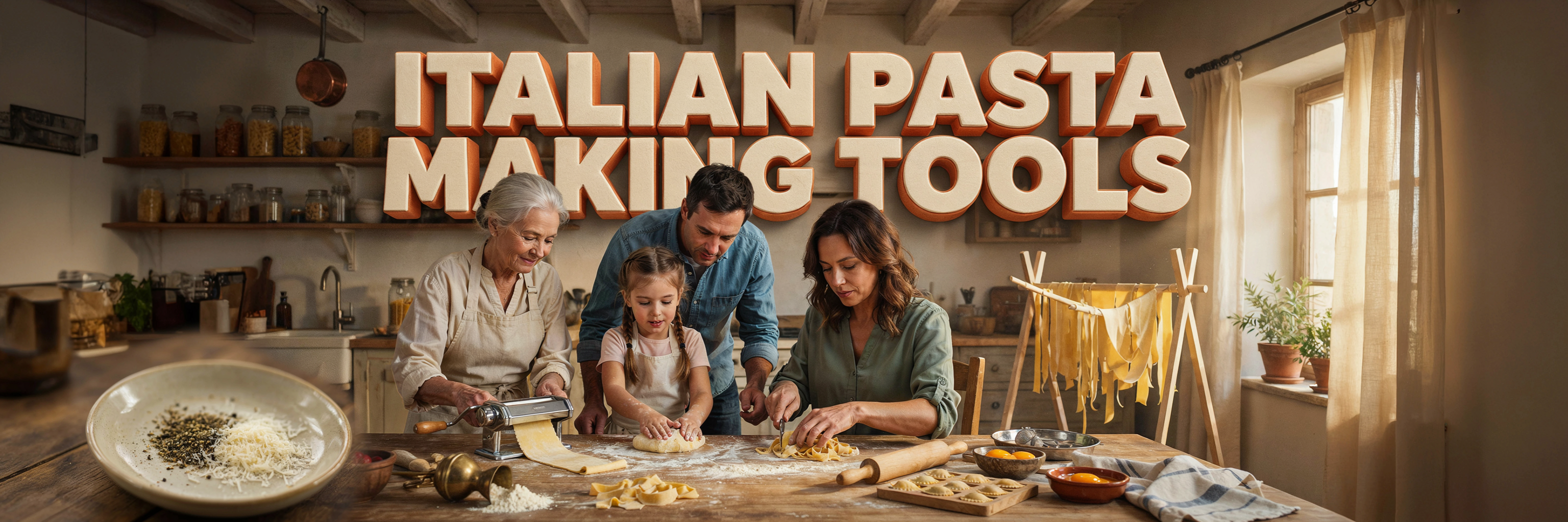 Italian Pasta-Making Tools for Fresh Pasta on a Sunday