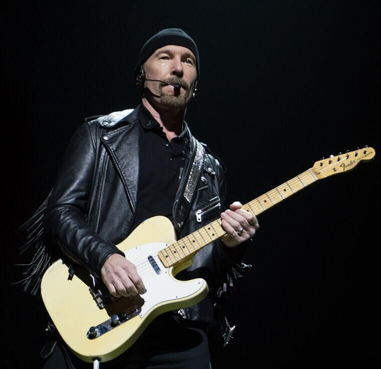 The Edge Falls Off The Stage During A Tour Opener In Vancouver