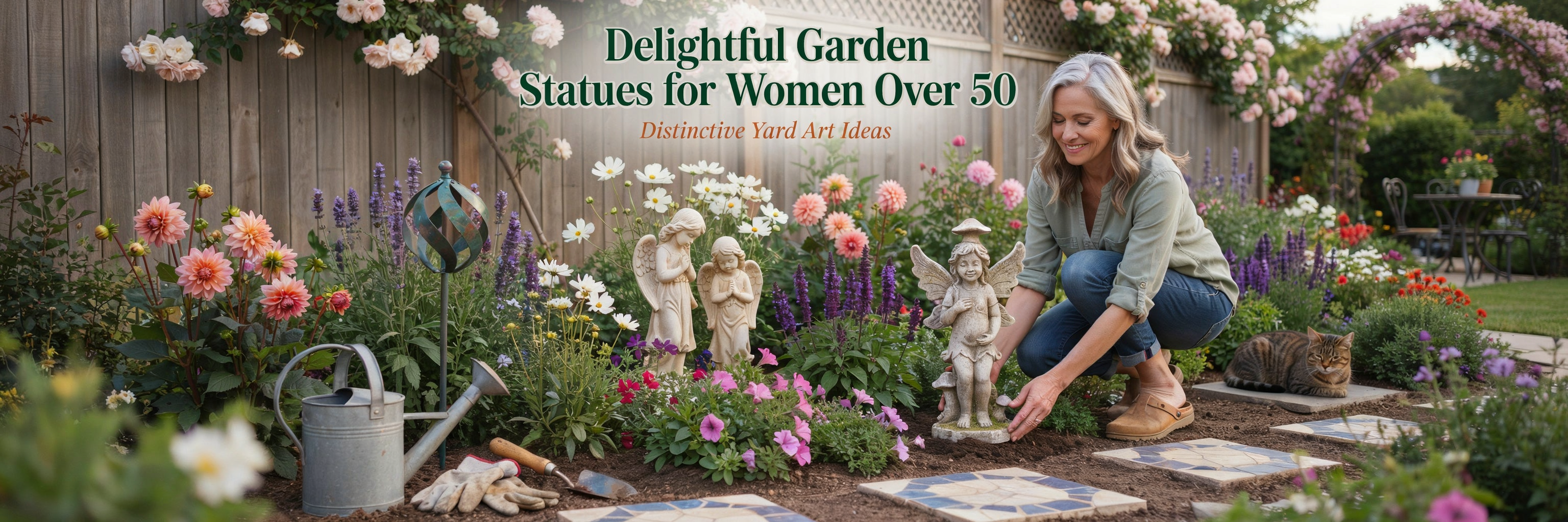 Delightful Garden Statues for Women Over 50: Distinctive Yard Art Ideas