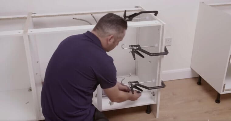 Installing Kitchen Cabinets