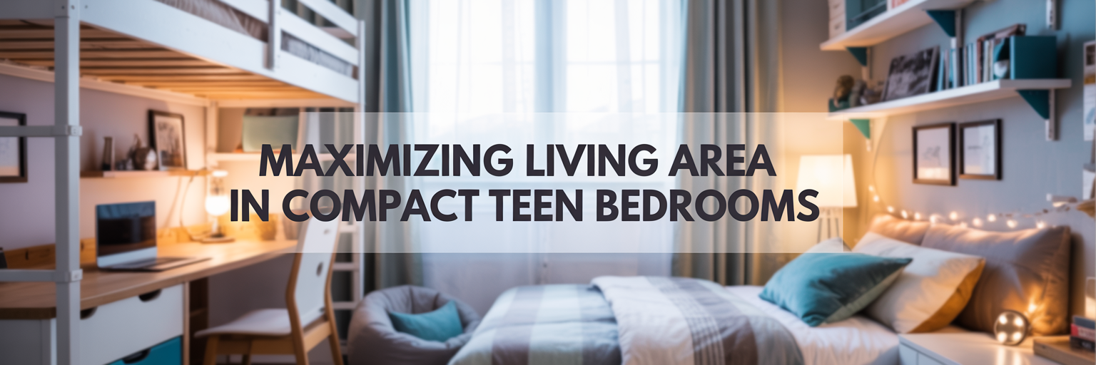 Maximizing Living Area in Compact Teen Bedrooms