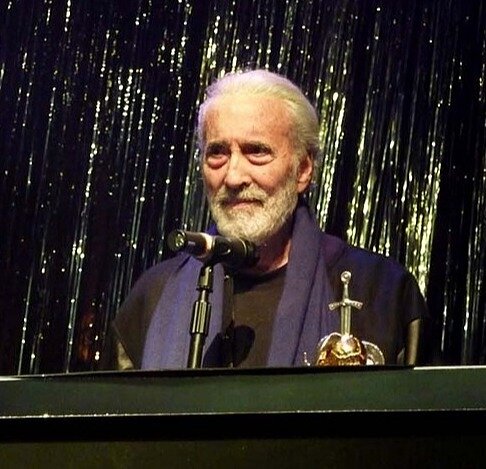 Christopher Lee - Winning a Spirit of Metal Award in His Late 80s