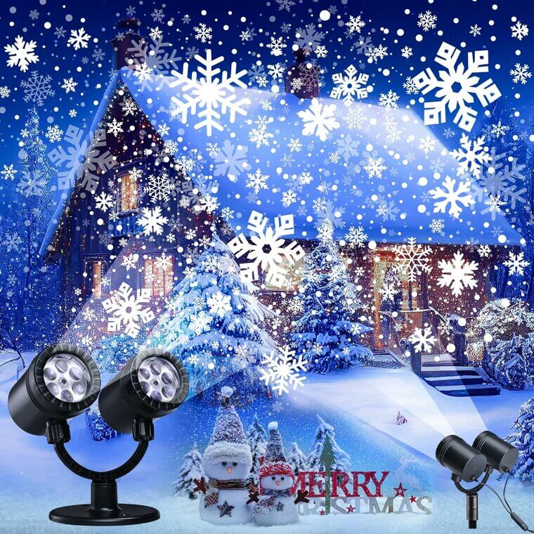 Transform Your Space With a Snowflake Projector - Magical Holiday Lighting! Enjoy 5% Off!