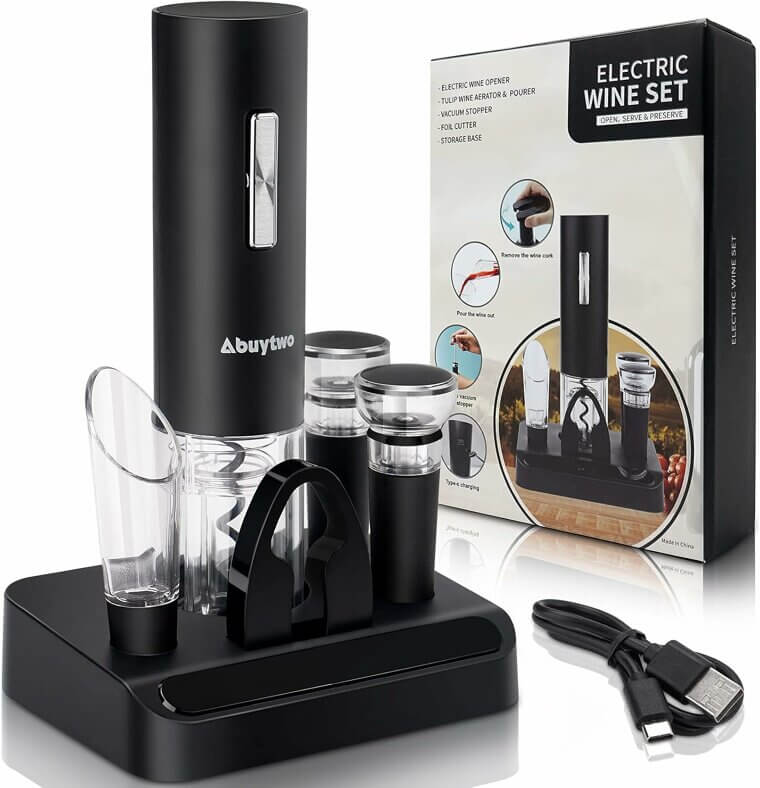 Effortless Wine Opening with Electric Wine Opener Set Now 35% Off!