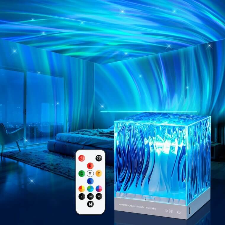 Transform Your Room with Northern Lights Projector - 18 Colors Magic!