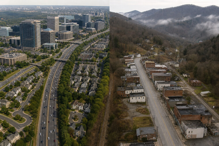 Virginia's Northern Boom Masks Southern Decline