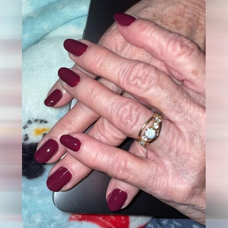 Wearing Red Nail Polish