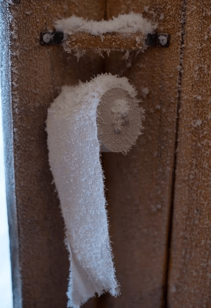 Frozen Toilet Paper