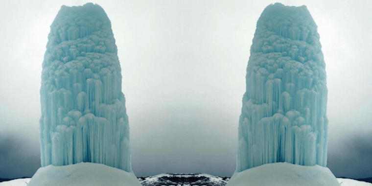 Geysers Caught In A Snowstorm