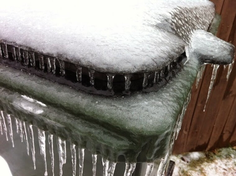 A Trash Can That Didn’t Survive Winter