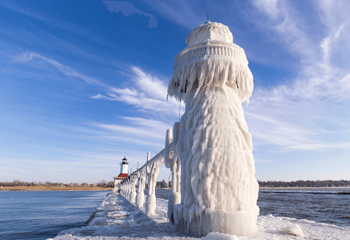A Lighthouse In Michigan