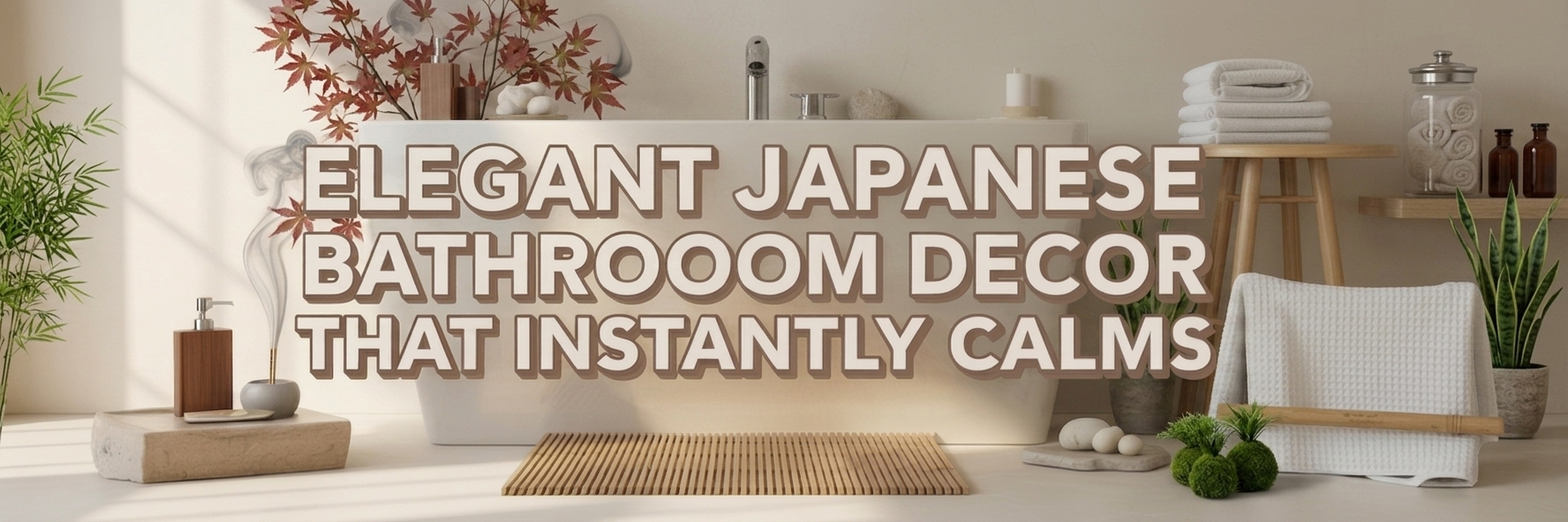 Japanese Touch That Instantly Calms a Bathroom
