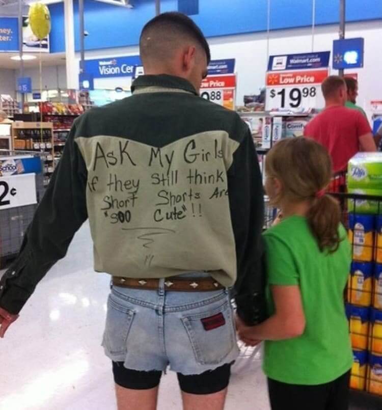 Short Shorts Are Not Appropriate Young Lady