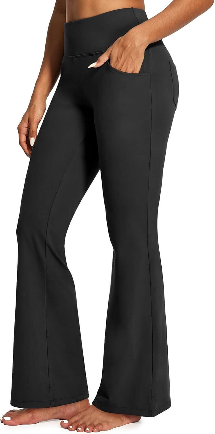 IUGA Yoga Pants - High Waist, Wide Leg Comfort with Pockets - 30% Off!