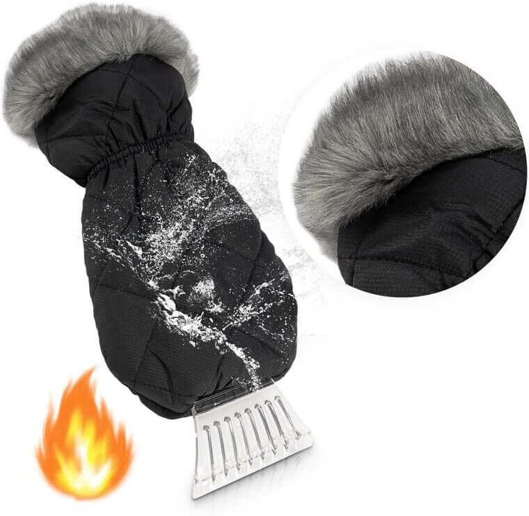 Stay Warm with Ice Scraper Mitt - Ultimate Winter Tool 