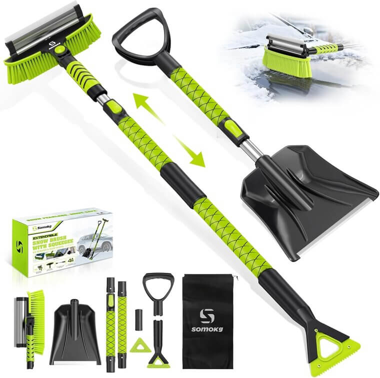 Snow Brush & Shovel Kit - Multi-Functional Winter Car Essential - Now 10% Off!