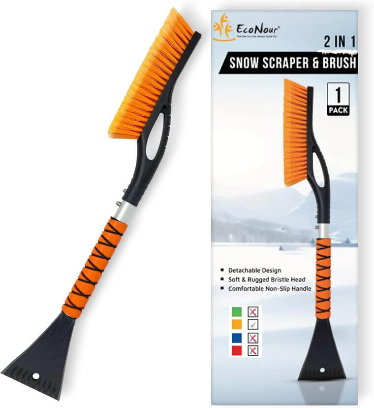 EcoNour Ice Scraper - Essential Winter Car Tool - Now 6% Off!