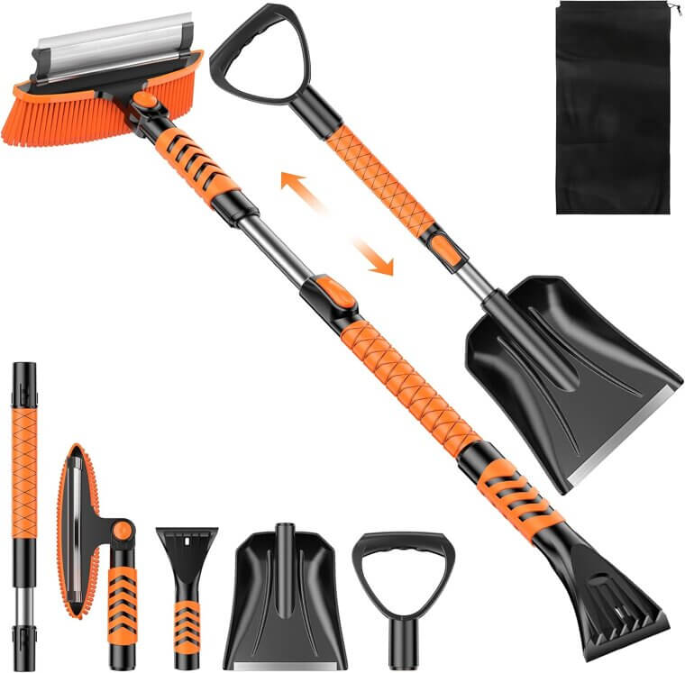 Ice Scraper & Snow Brush - Your Winter Essential - 17% Off!