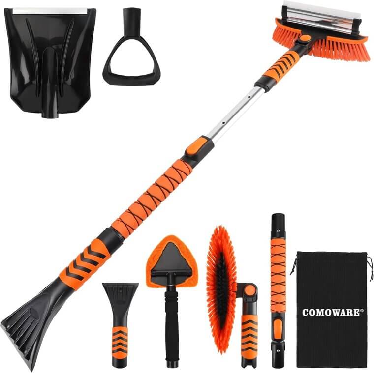 COMOWARE Snow Brush Kit - Versatile Winter Essential 