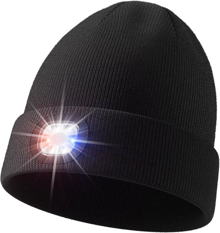 Unisex Light Beanie - Stay Warm and Bright Outdoors! 