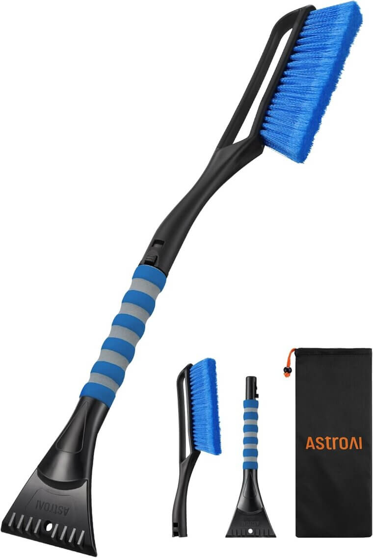 AstroAI Snow Brush & Scraper - Winter Essential for Cars! - 16% Off!
