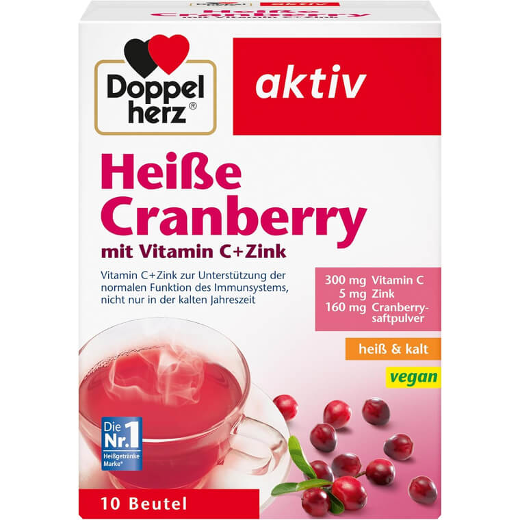 Doppelherz Cranberry Drink - Immunboost Für Kalte Tage - Verpassen Sie Nicht Den 3% Rabatt! 