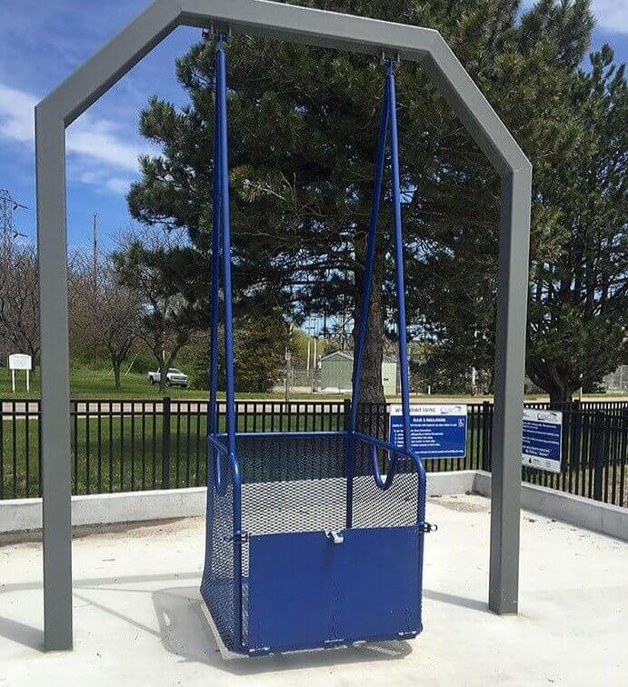 A Park Swing That's Wheelchair Accessible so Everyone Can Join the Fun