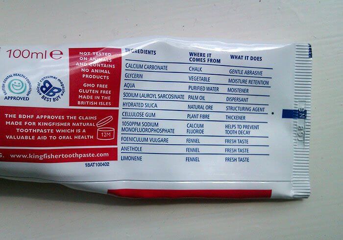 A Toothpaste Tube That Clearly Explains What Each Ingredient Is Good for
