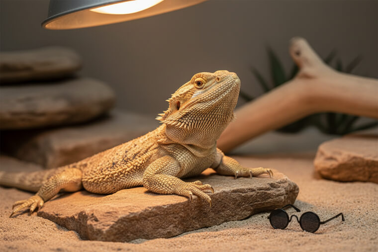 The Bearded Dragon Who Became a Sunbathing Diva