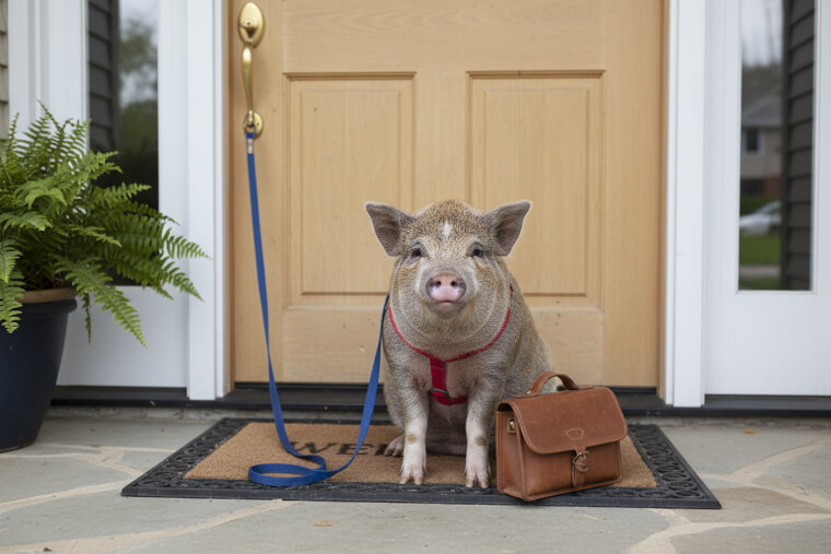 The Pig Who Mastered Door-to-Door Comedy