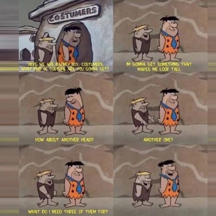 The Flintstones - What Does He Need 3 Heads for?