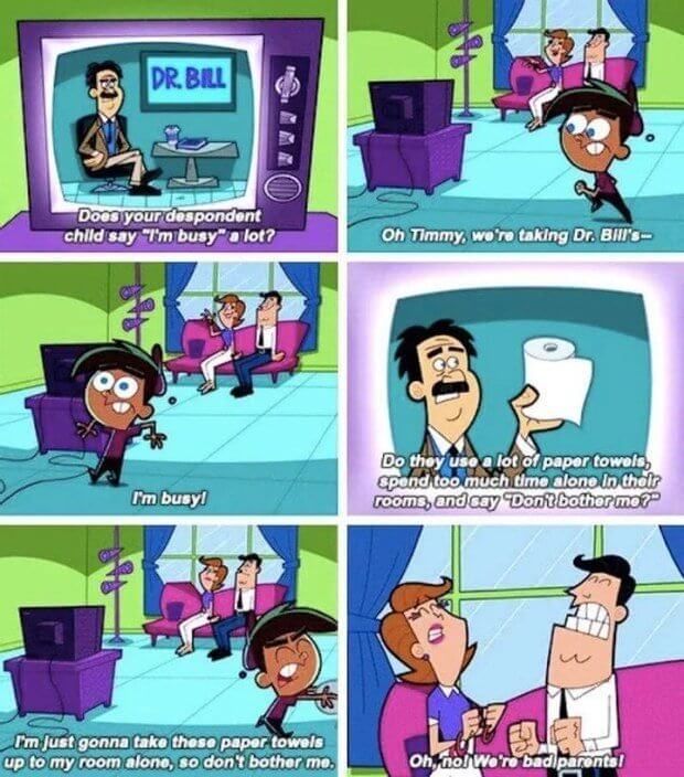 The Fairly Odd Parents - Don't Bother Him While He Takes the Paper Towels up to His Room