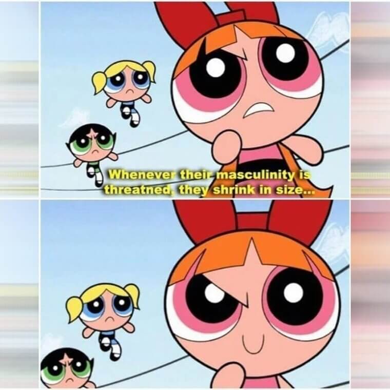 The Powerpuff Girls - "Whenever Their Masculinity Is Threatened, They Shrink in Size"