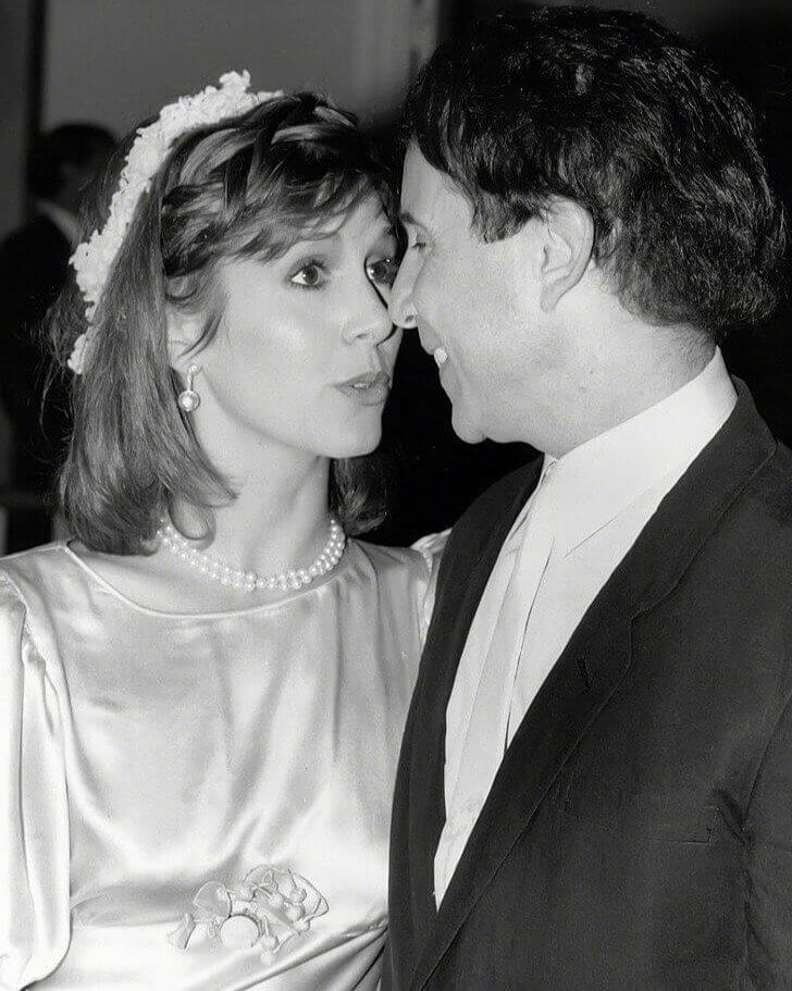 Carrie Fisher and Paul Simon, 1983: The Couple Allegedly Spent the Reception Discussing Their Impending Divorce