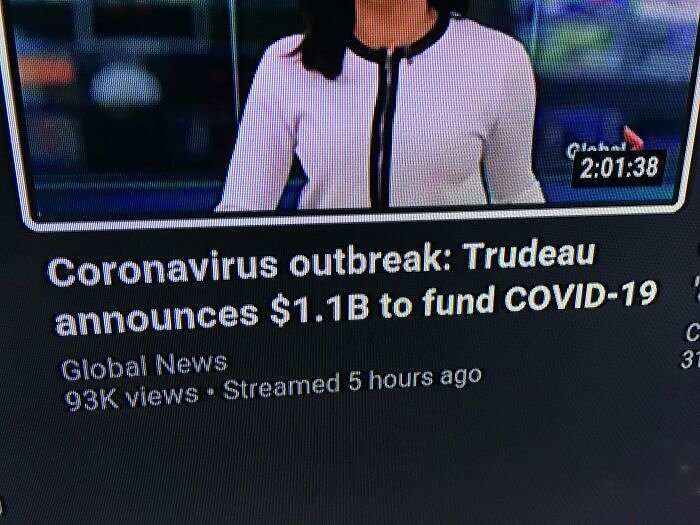 Seems Like Canada Is Funding Coronavirus