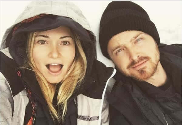 Aaron Paul and Lauren Parsekian