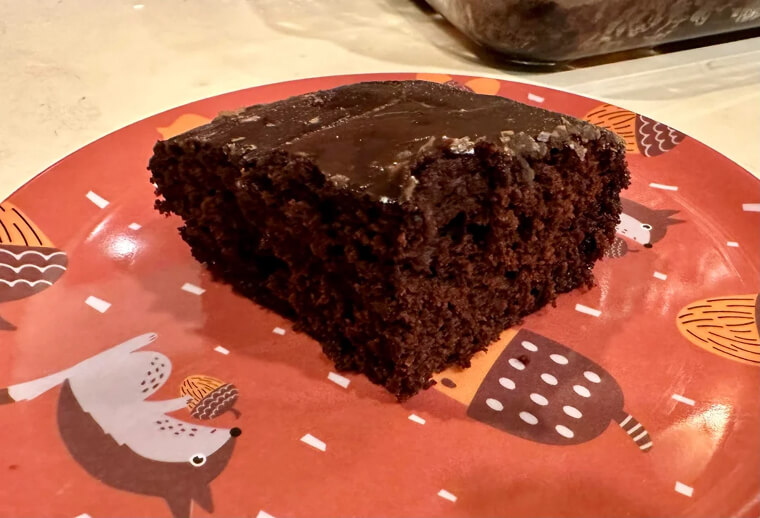 Depression Era Wacky Cake Made Without Eggs